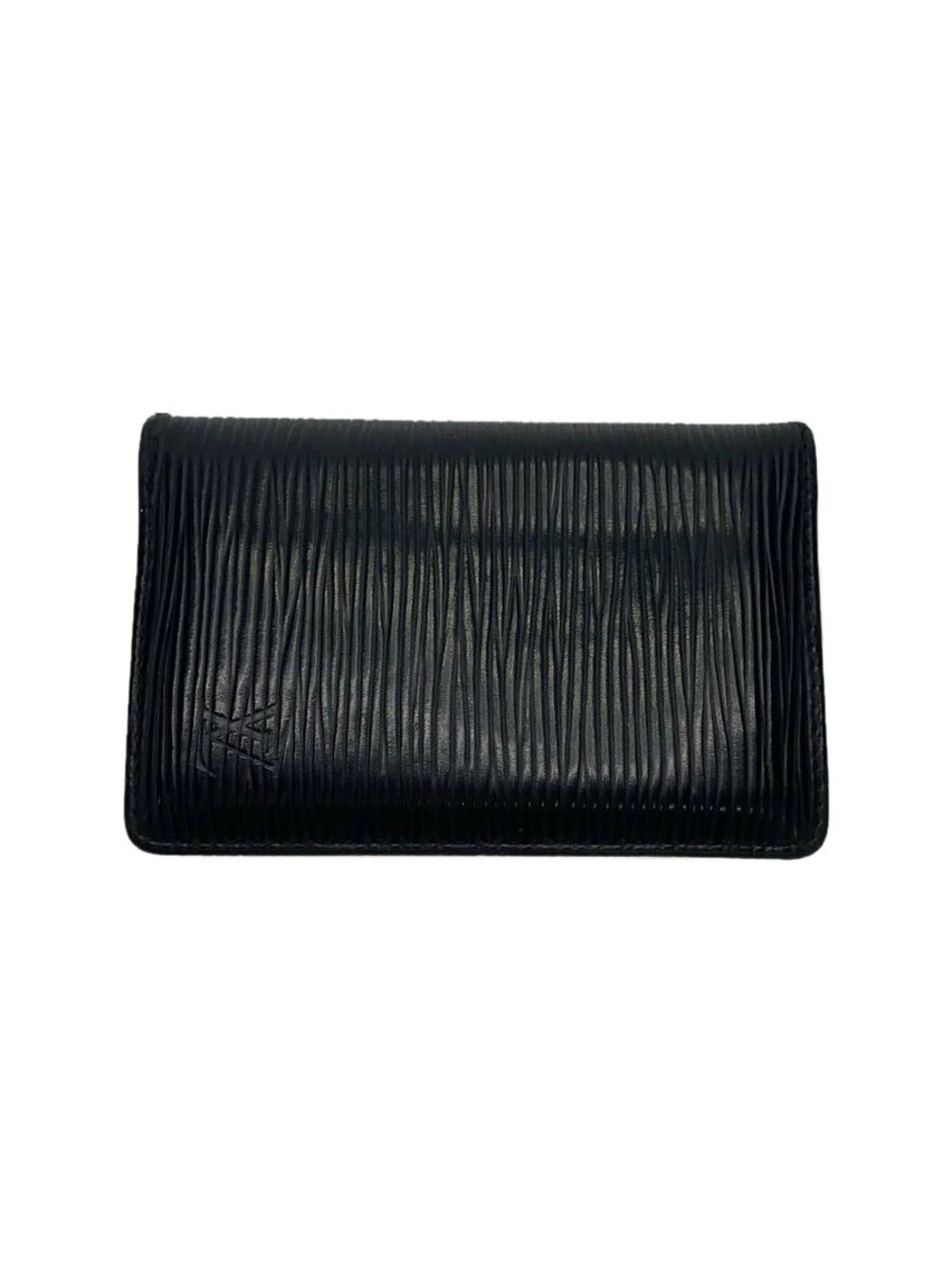 LOUIS VUITTON Organizer de Poche Epi Black Leather Black
